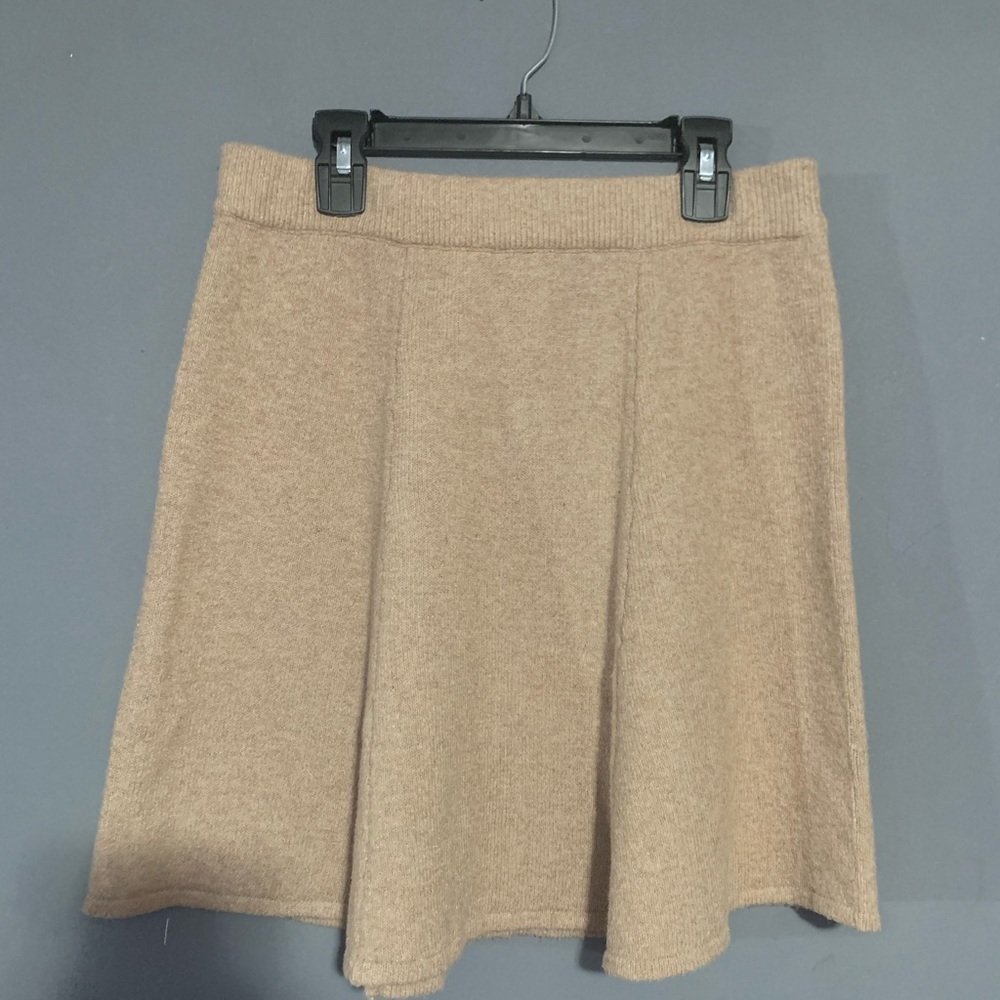 Copper Key Beige Skater Skirt
